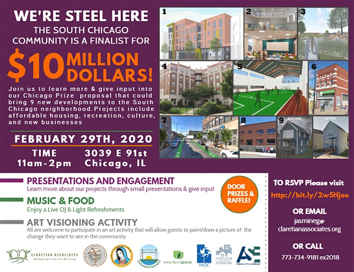 The South Chicago Community is a Finalist for $10 million Prize – Attend Feb. 29 Event to Learn More! finalist