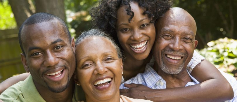 family together outside